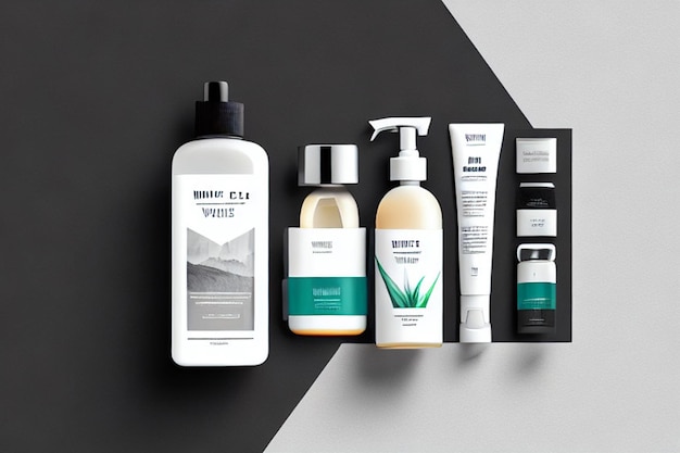 Foto schone scène mockup voor producten witte muren achtergrond voor producten