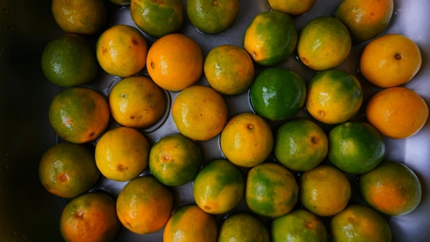 Foto schone sinaasappels klaar om te eten