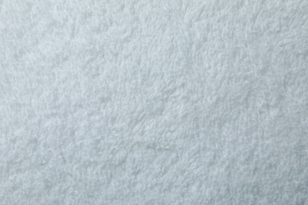Schone witte handdoek in zijn geheel, close-up