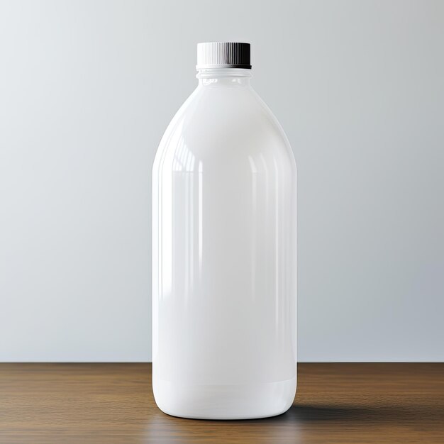 Schone witte plastic fles mockup