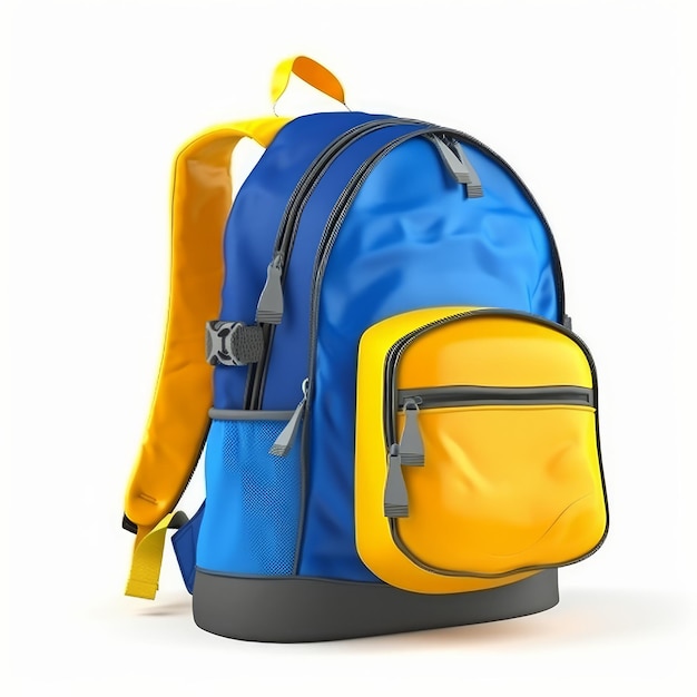 School backpack isolated Illustration AI GenerativexD