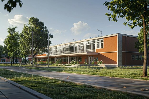 Photo school building exterior