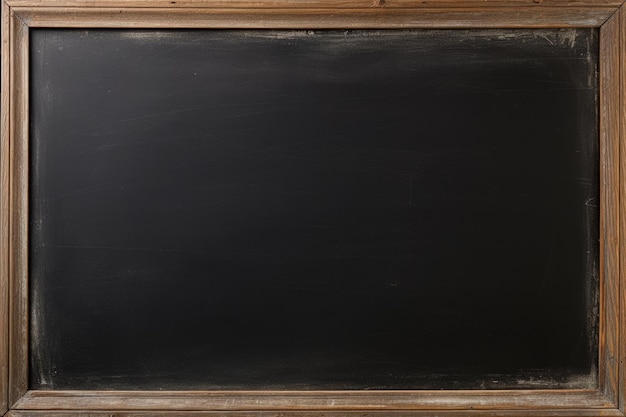 Школьная доска с черной потрепанной текстурой деревянная рамка Классная доска для письма Преподавание