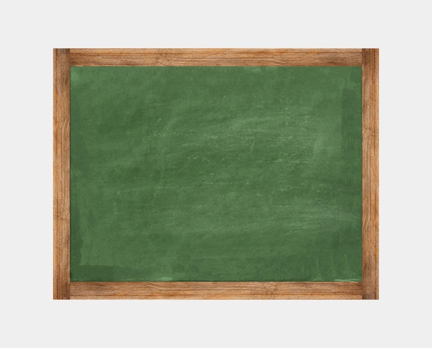 School chalkboard isolated on white background