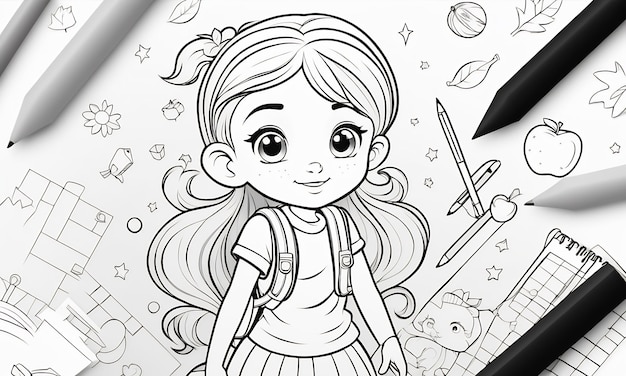 school coloring book for children