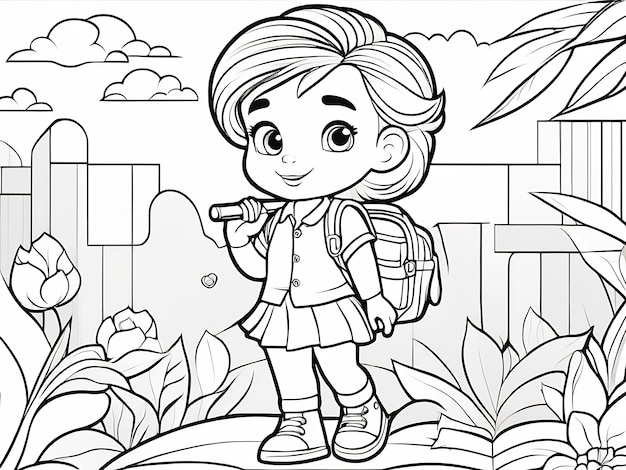 school coloring book for children