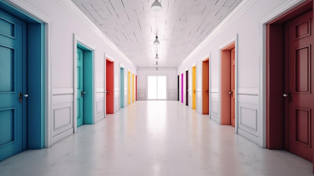 A school corridor