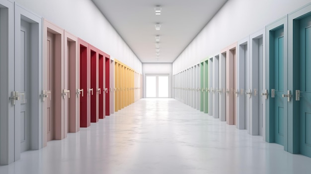 A school corridor