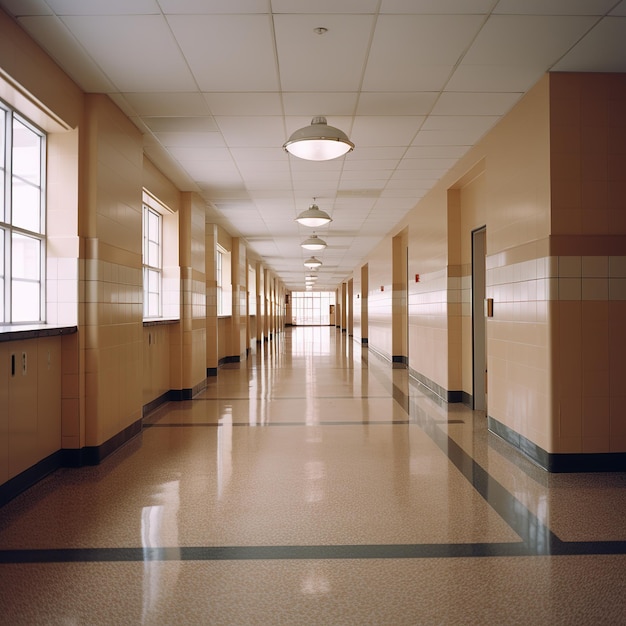 school corridor