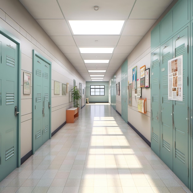 school corridor