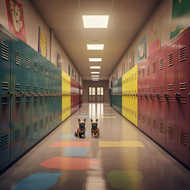 school corridor