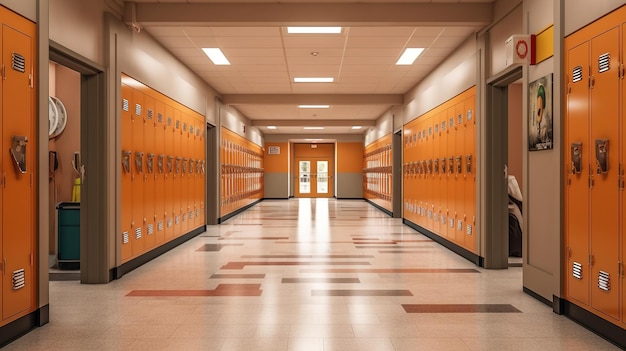 school corridor