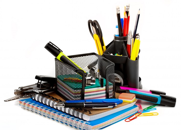 Photo school equipment on table