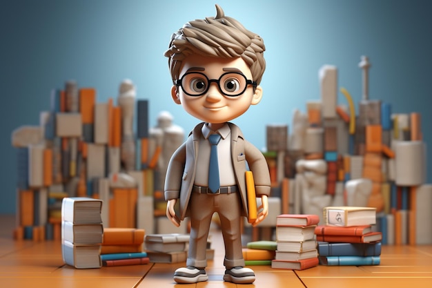 School kid 3D Character