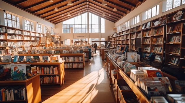 学校図書館の写真