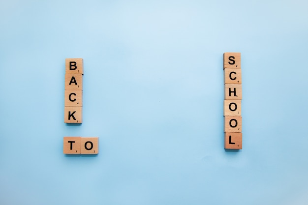 School supplies on the desk. back to school concept.