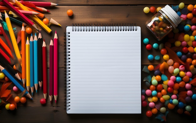 School supplies illustration