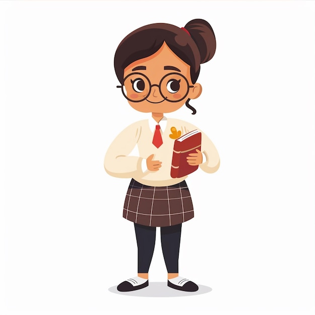 school teacher education knowledge illustration happy concept design vector classroom book