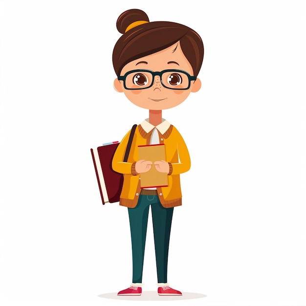 school teacher education knowledge illustration happy concept design vector classroom book