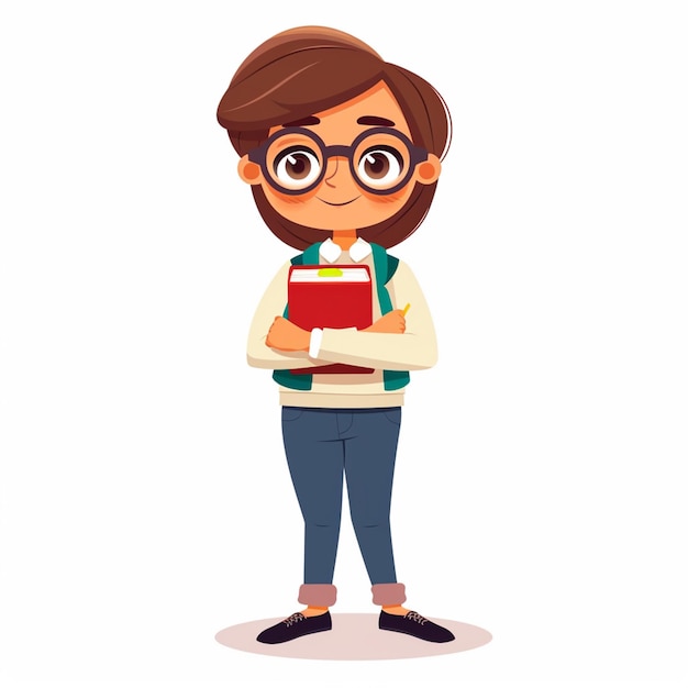 school teacher education knowledge illustration happy concept design vector classroom book