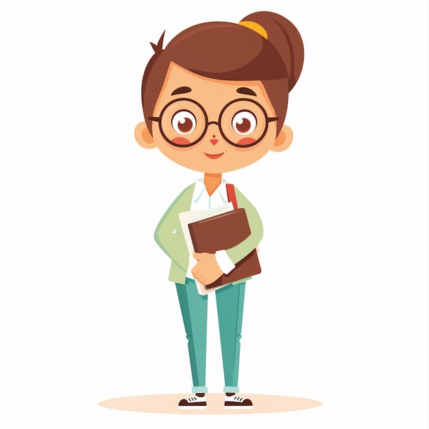 school teacher education knowledge illustration happy concept design vector classroom book