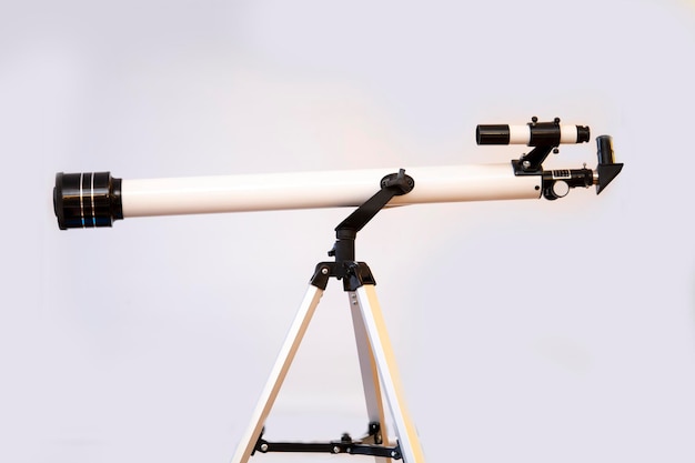 School telescope on a white background