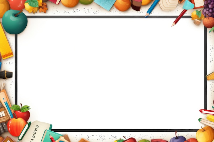 Foto school thema grenslijn achtergrond