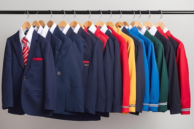 School Uniform for Children and Teenagers on Hangers