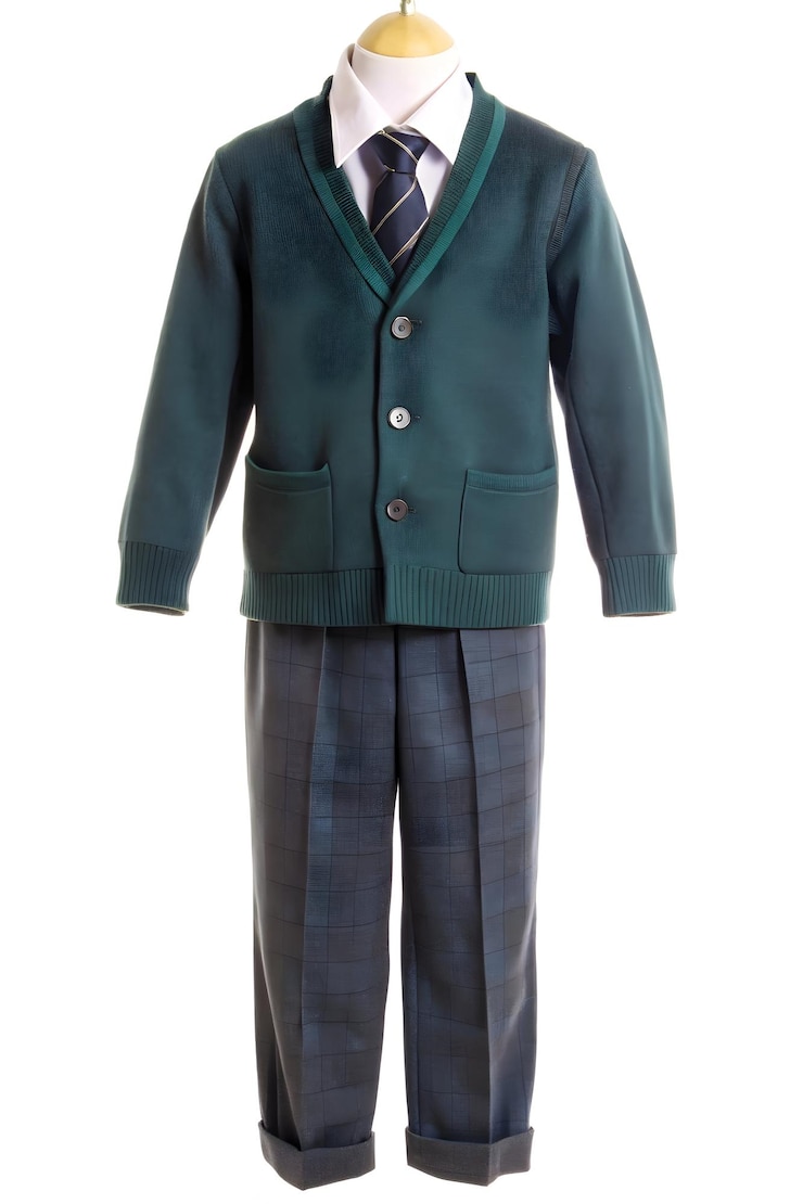 Photo school uniform on white background
