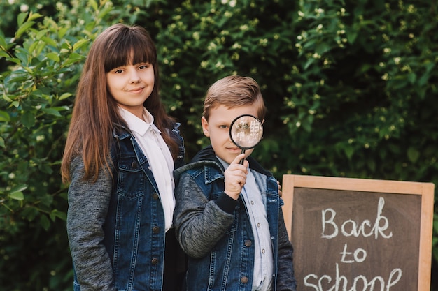 Schoolboy And Schoolgirl