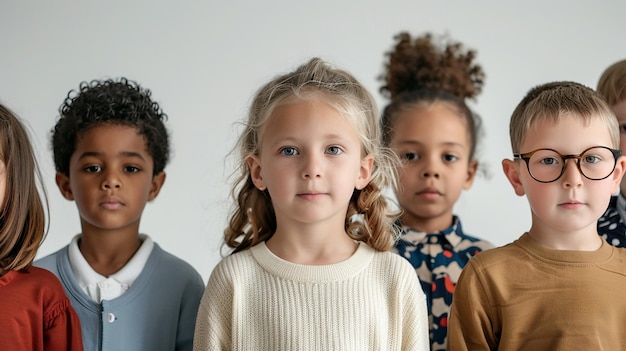 Foto schoolkinderen in de klas tijdens de les