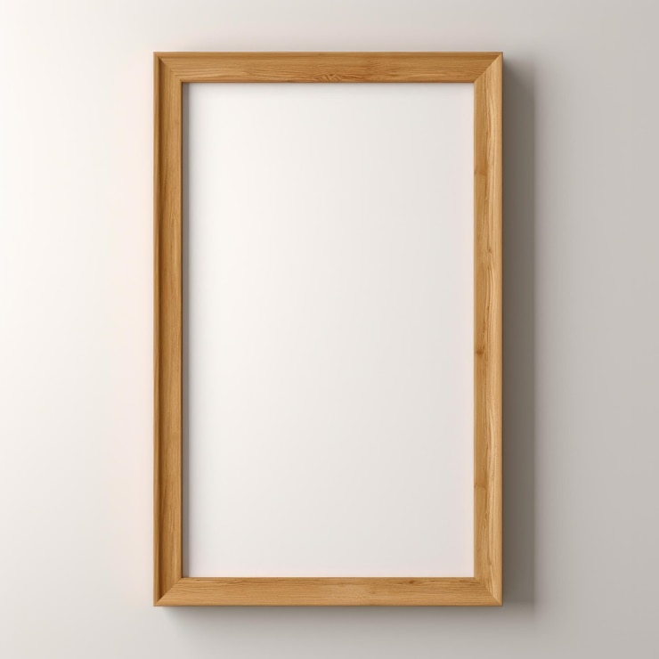 Foto schoon beeldframe op een witte muur