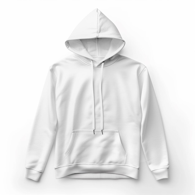 Schoon en leeg Hoodiefront zicht voor ontwerp mockup