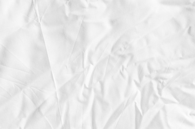 Schoon wit papier gerimpelde achtergrond abstract verfrommeld wit papier wit beddengoed kleurovergang textuur wazig kromme stijl van abstracte luxe stof Gerimpeld beddengoed en donkergrijze schaduwen achtergrond