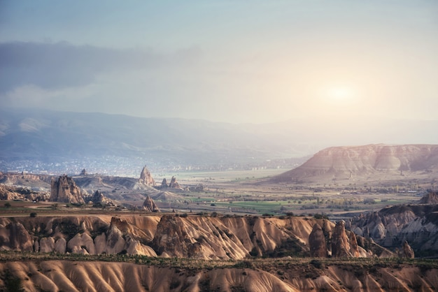 Schoonheid geologische formaties in Cappadocië, Turkije.