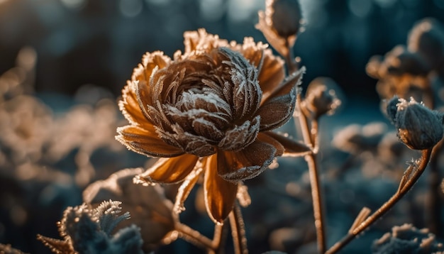 Schoonheid in de natuur verse gele wilde bloemen bloesem gegenereerd door AI