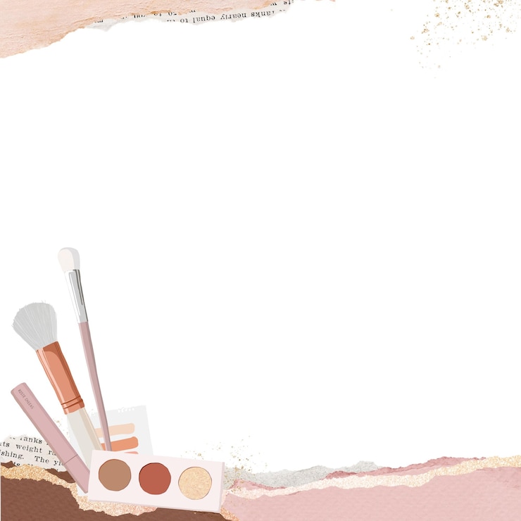 Foto schoonheid make-up png rand frame doorzichtige achtergrond