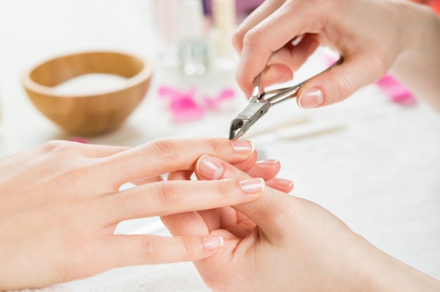 Schoonheid manicure procedure