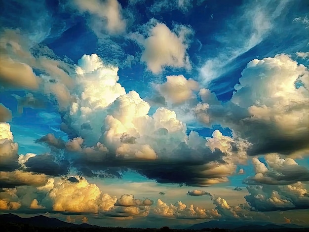 Foto schoonheid wolkenhemel