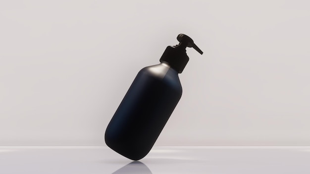 Schoonheidsproduct fles mock-up ontwerp 3d illustratie