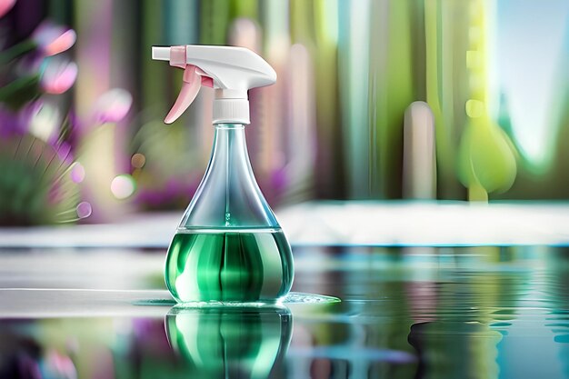 schoonmaakproduct ontsmettingsmiddel vloeibare zeep sprayer fles