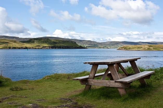 Schots landschap - Isla of Skye. Conceptueel van rust en ontspanning