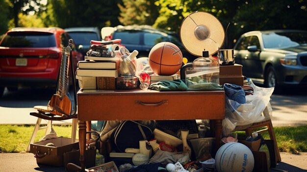 Schrijf over een tiener die een buurt garage verkoop organiseert om geld in te zamelen voor een plaatselijke liefdadigheidsinstelling