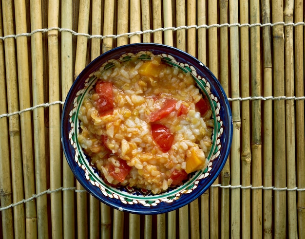 Schurbat Adas Ma Qar - Iraqi  Lentil Pumpkin Soup