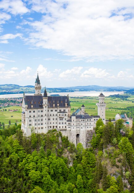 Schwangau, Germany - 05/12/2018: Neuschwanstein Castle