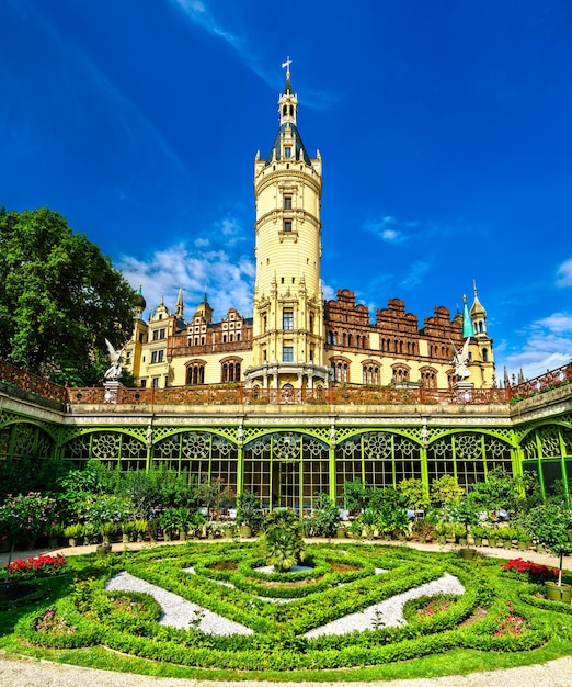 Schwerin kasteel in Mecklenburg-Vorpommern Unesco werelderfgoed in Noord-Duitsland