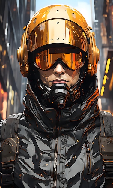 sci fi character art cool artwork futuristic style