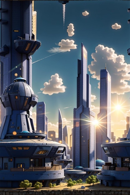 sci fi city