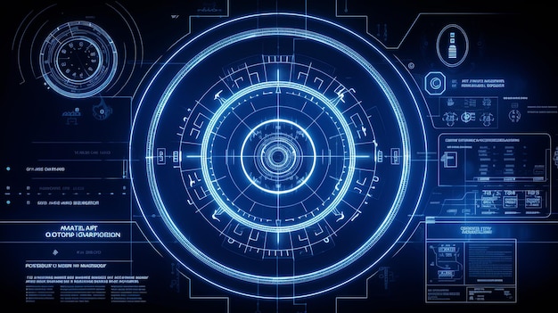 fi цифровой hud интерфейс минималистический sci