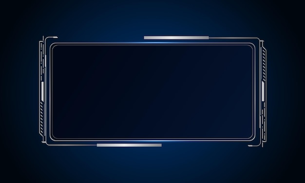 Sci fi futuristische gebruikersinterface hud sjabloon frame ontwerp technologie abstracte achtergrond